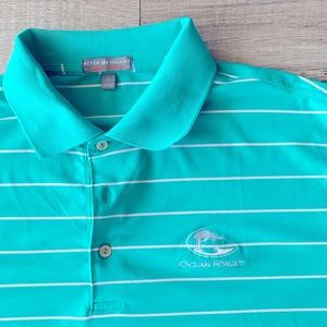 Ocean Forest Peter Millar L Golf Shirt